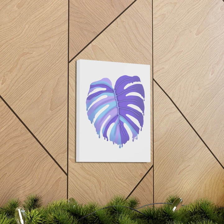 Purple Monstera Canvas - Modern Canvas Art Print | Botanical Wall Decor - Laura Christine Photography & Design