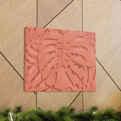 Coral Monstera Canvas, Canvas, Laura Christine Photography & Design, Art & Wall Decor, Canvas, Hanging Hardware, Home & Living, Indoor, Laura Christine Photography & Design, laurachristinedesign.com