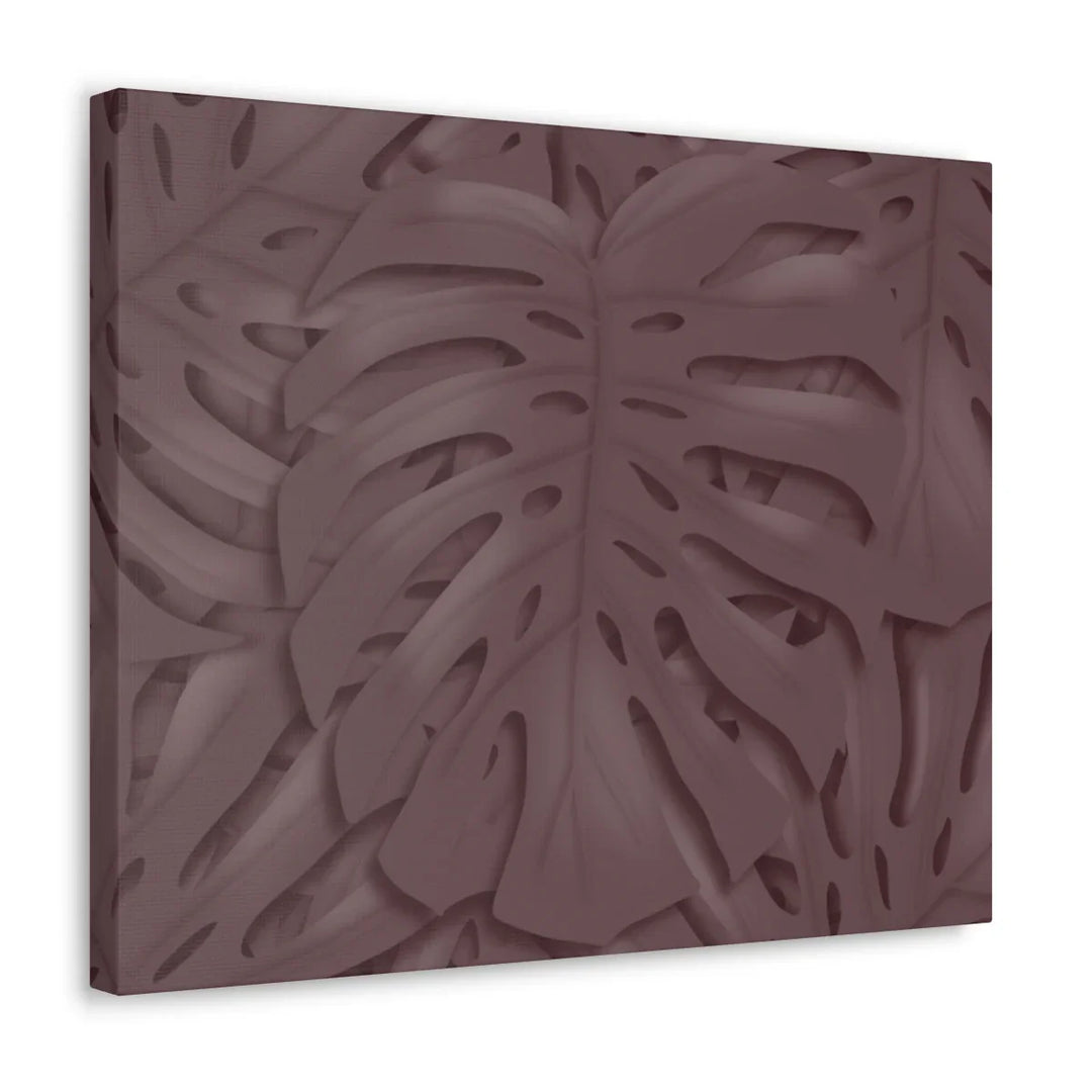 Monstera Canvas Art | Durable Matte Finish Canvas Art Print with Natural Leaf Hole Decor