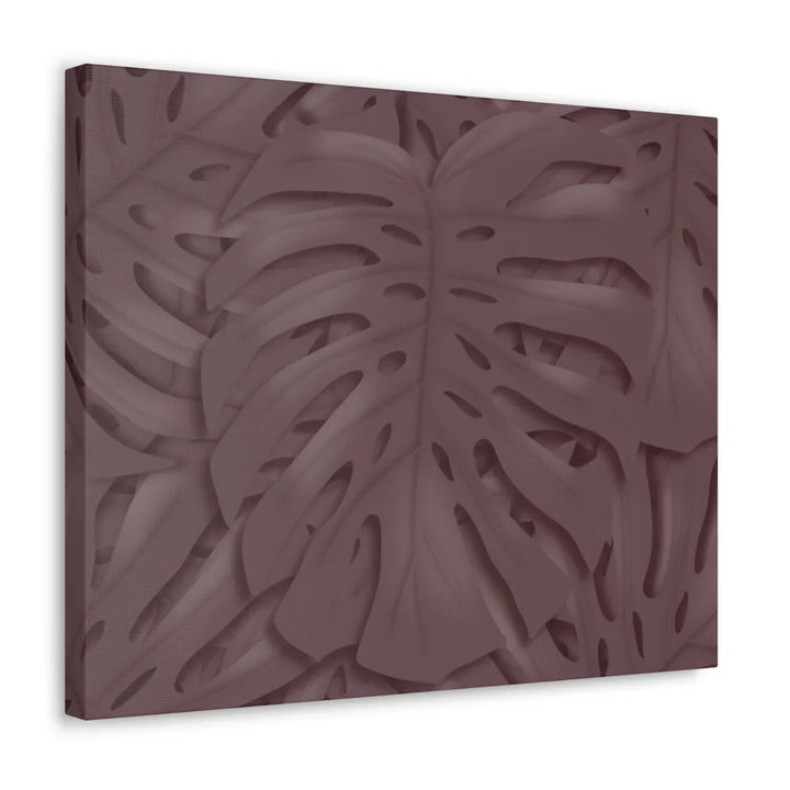Monstera Canvas Art | Durable Matte Finish Canvas Art Print with Natural Leaf Hole Decor