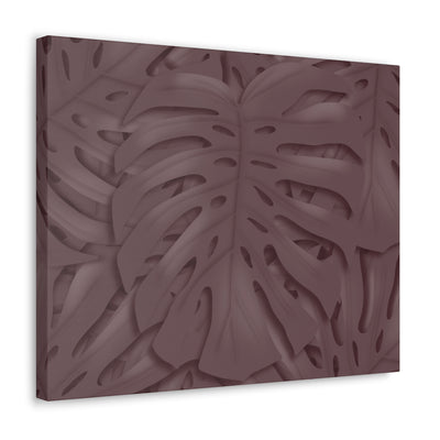 Merlot Monstera Canvas