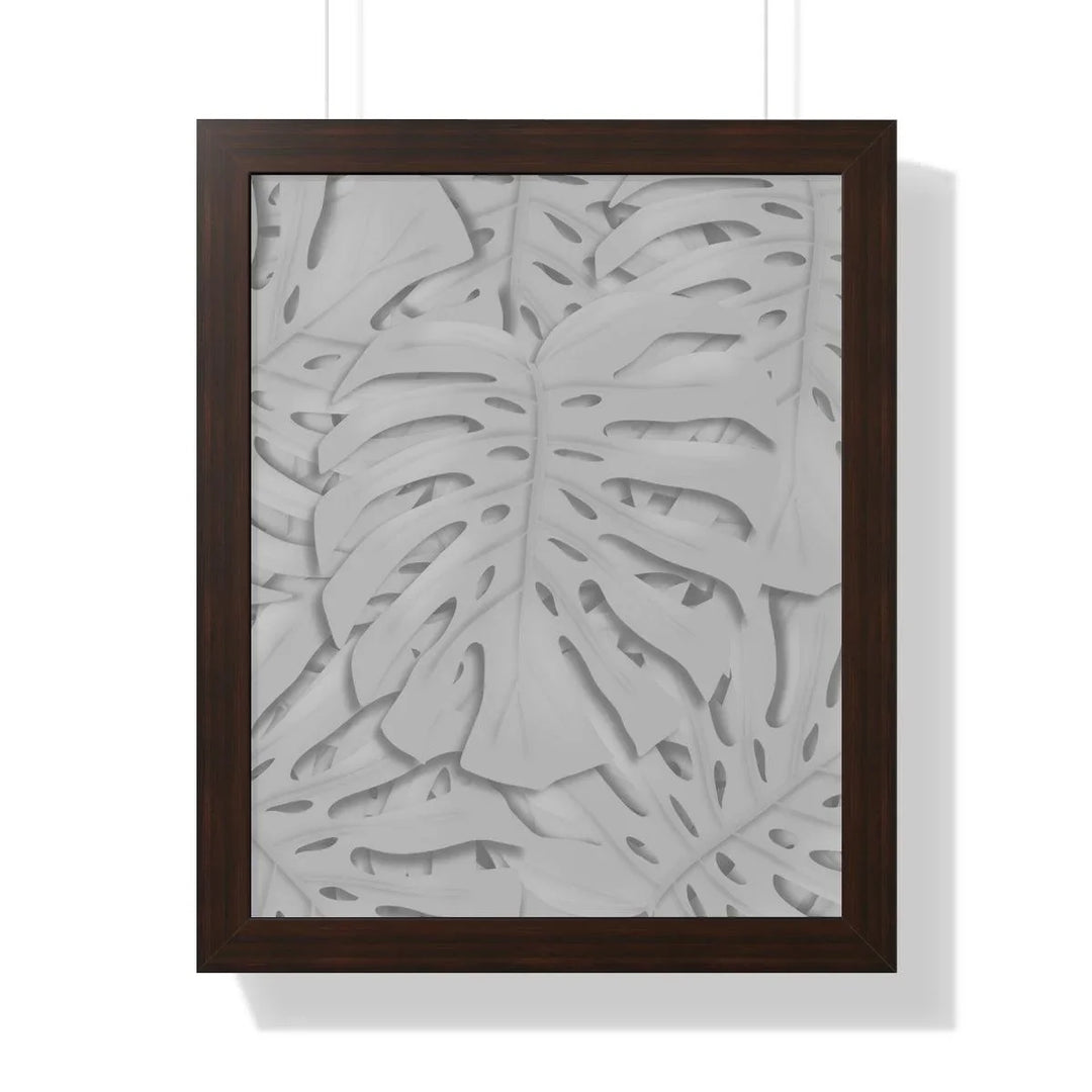 Soft Gray Monstera Framed Print, Poster, Laura Christine Photography & Design, Framed, Home & Living, Indoor, Paper, Posters, Laura Christine Photography & Design, laurachristinedesign.com