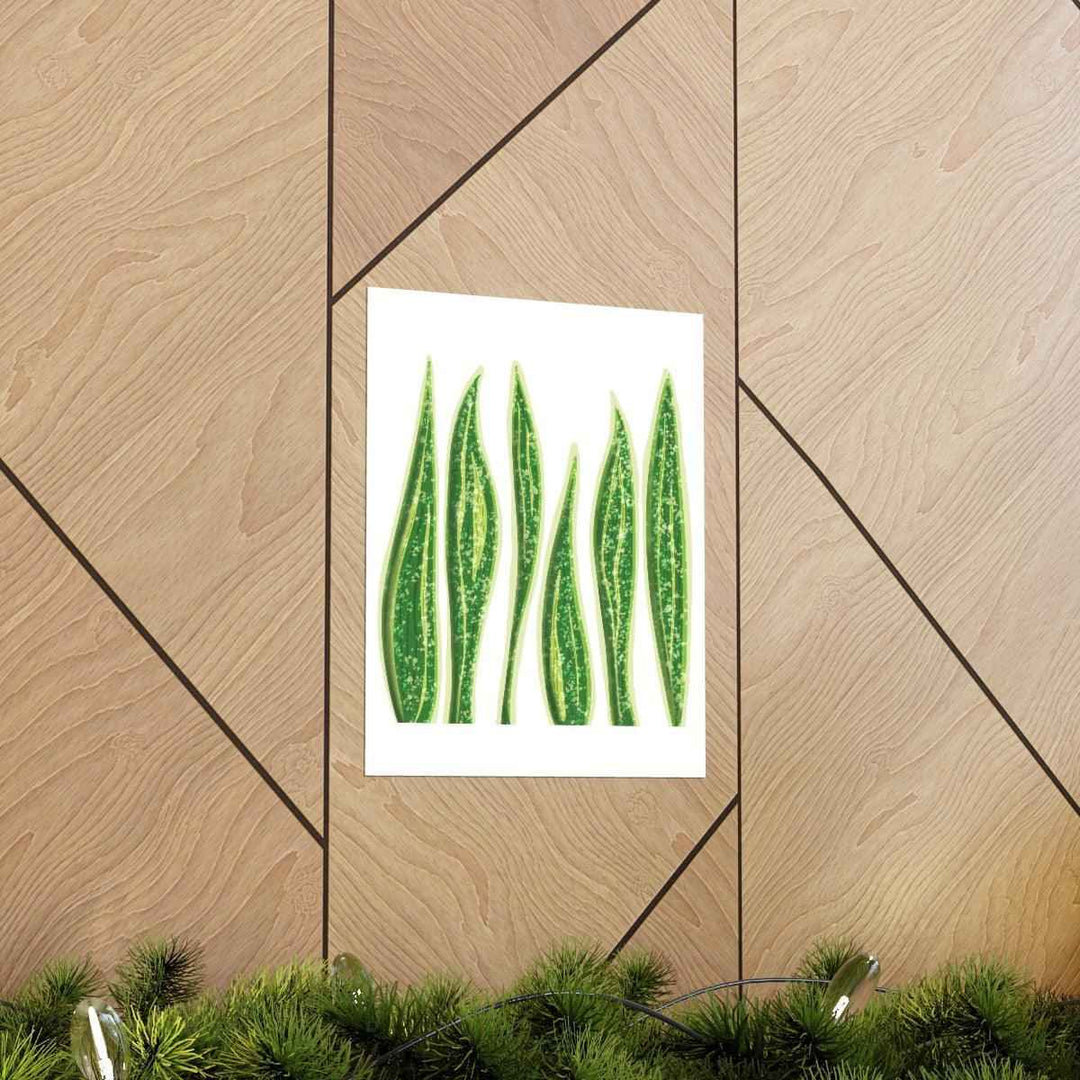 Snake Plant Print – Large Botanical Wall Art Poster | Matte Finish | Unframed