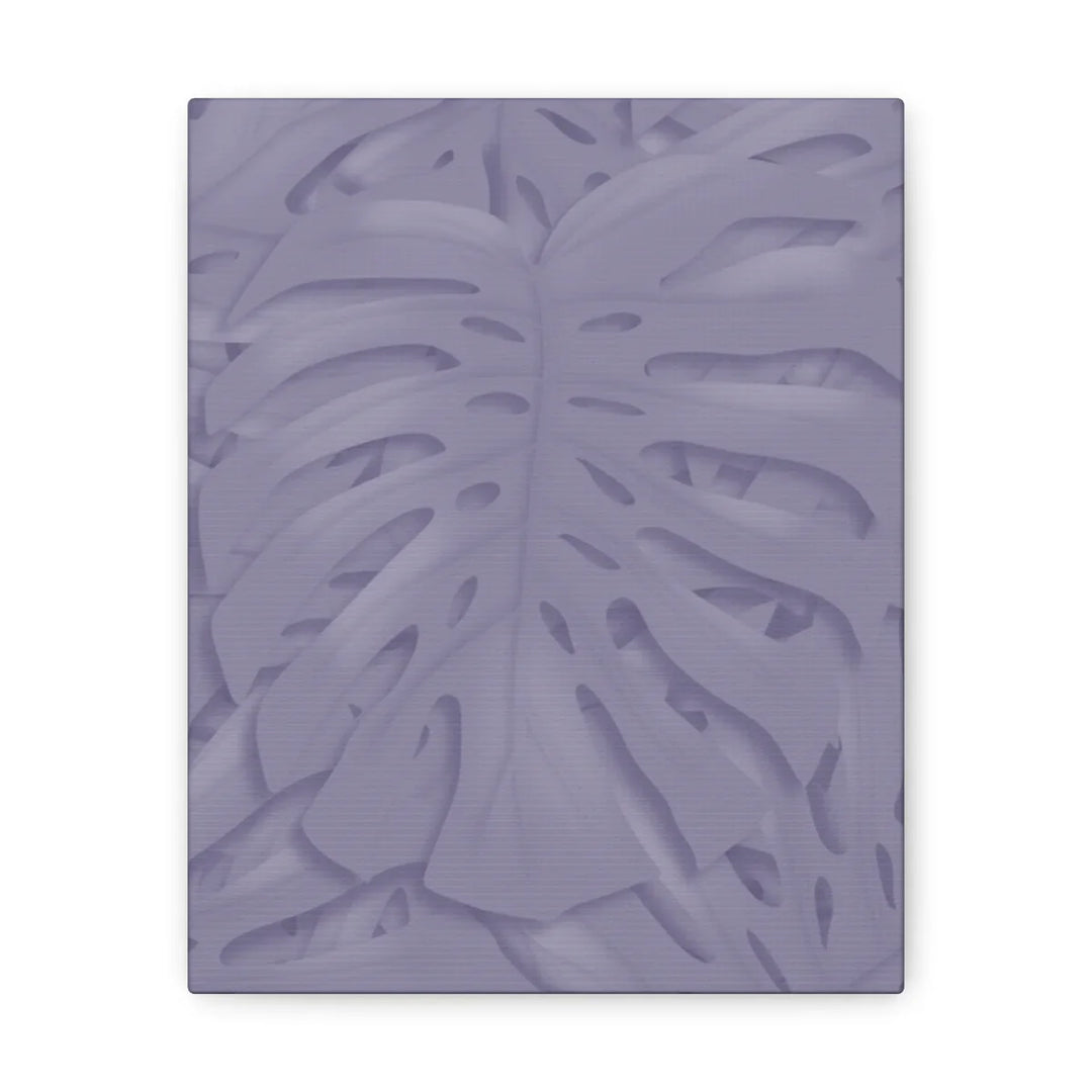 Violet Monstera Canvas – Durable Canvas Art Print With Matte Finish & Botanical Design
