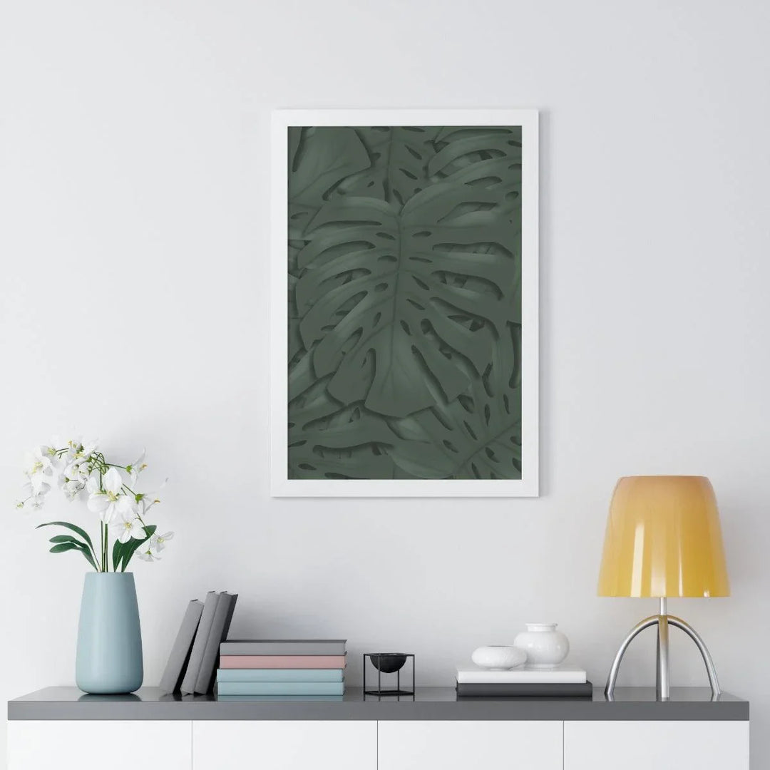 Deep Green Monstera Framed Print, Poster, Laura Christine Photography & Design, Framed, Home & Living, Indoor, Paper, Posters, Laura Christine Photography & Design, laurachristinedesign.com