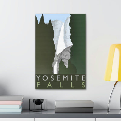 Yosemite Falls Minimalist Canvas, Canvas, Printify, Art & Wall Decor, Canvas, Hanging Hardware, Home & Living, Indoor, Laura Christine Photography & Design, laurachristinedesign.com