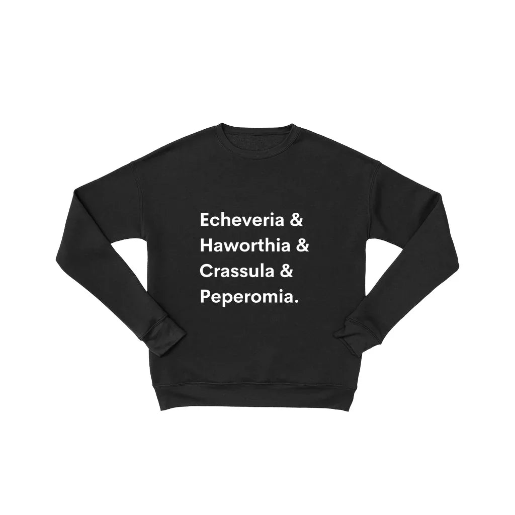 House Plant Sweatshirt - Cozy Cotton Blend Sweater With Botanical Print