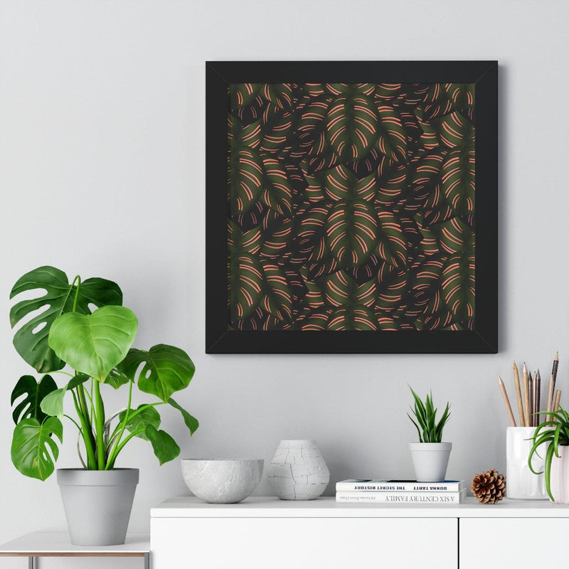 Calathea Pinstripe Framed Print, Poster, Laura Christine Photography & Design, Framed, Home & Living, Indoor, Paper, Posters, Laura Christine Photography & Design, laurachristinedesign.com