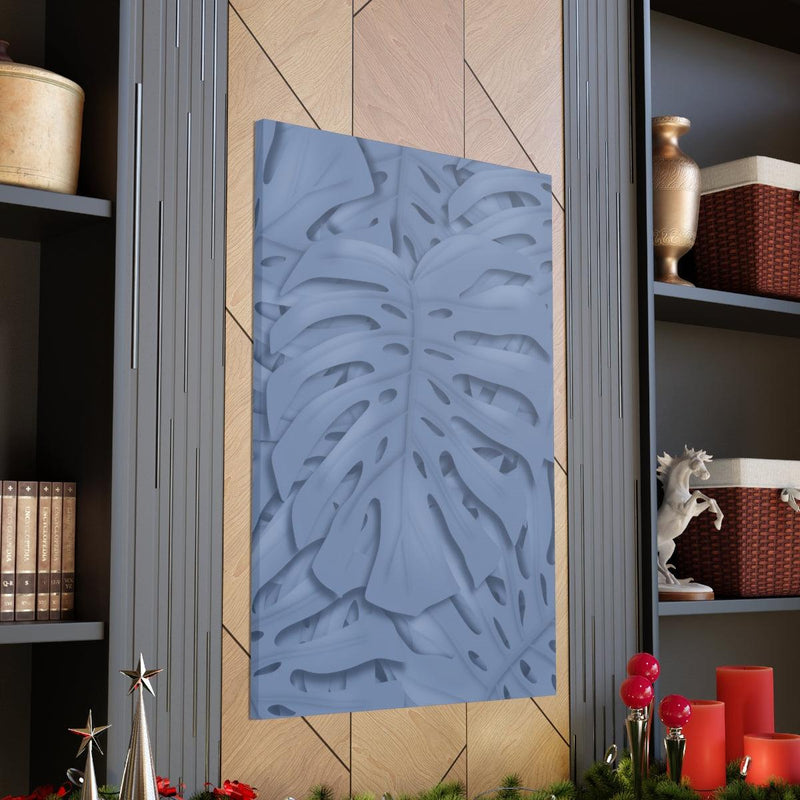 Slate Blue Monstera Canvas, Canvas, Laura Christine Photography & Design, Art & Wall Decor, Canvas, Hanging Hardware, Home & Living, Indoor, Laura Christine Photography & Design, laurachristinedesign.com