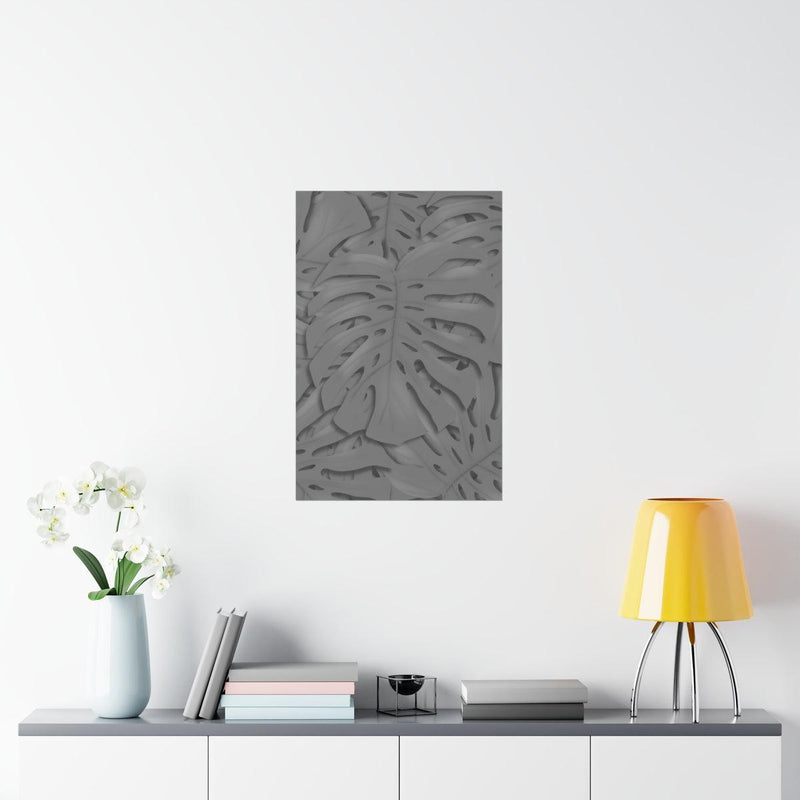 Smokey Monstera Print, Poster, Laura Christine Photography & Design, Back to School, Home & Living, Indoor, Matte, Paper, Posters, Valentine&