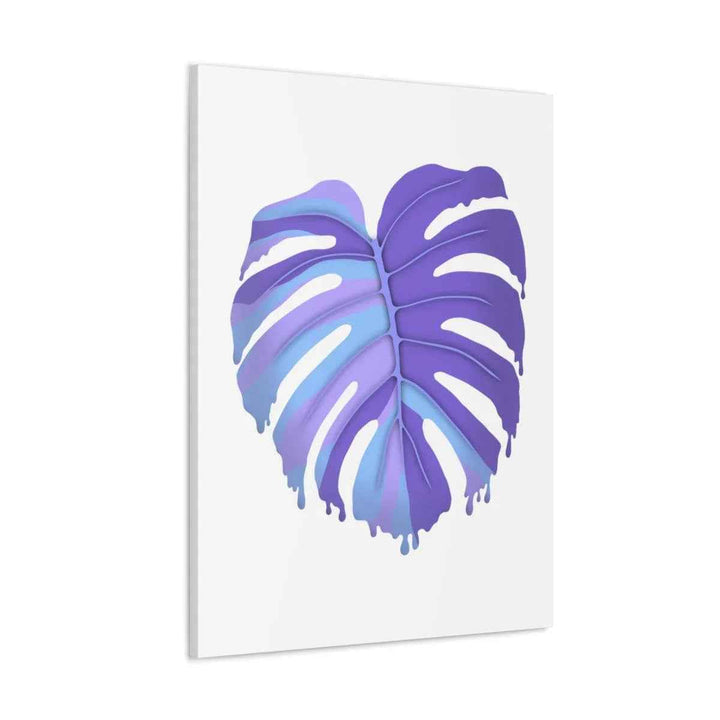 Purple Monstera Canvas - Modern Canvas Art Print | Botanical Wall Decor