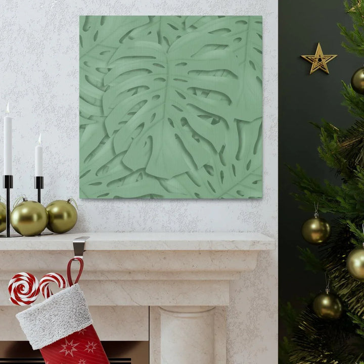 Deep Sage Monstera Canvas, Canvas, Laura Christine Photography & Design, Art & Wall Decor, Canvas, Hanging Hardware, Home & Living, Indoor, Laura Christine Photography & Design, laurachristinedesign.com