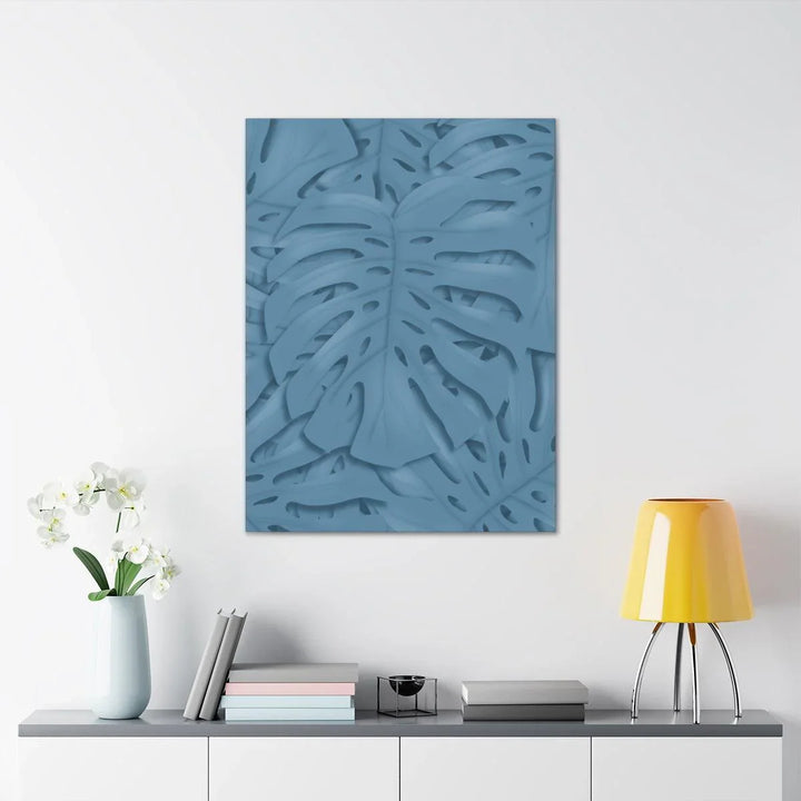 Cerulean Blue Monstera Canvas, Canvas, Laura Christine Photography & Design, Art & Wall Decor, Canvas, Hanging Hardware, Home & Living, Indoor, Laura Christine Photography & Design, laurachristinedesign.com