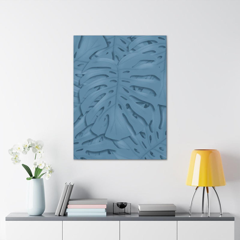 Cerulean Blue Monstera Canvas, Canvas, Laura Christine Photography & Design, Art & Wall Decor, Canvas, Hanging Hardware, Home & Living, Indoor, Laura Christine Photography & Design, laurachristinedesign.com