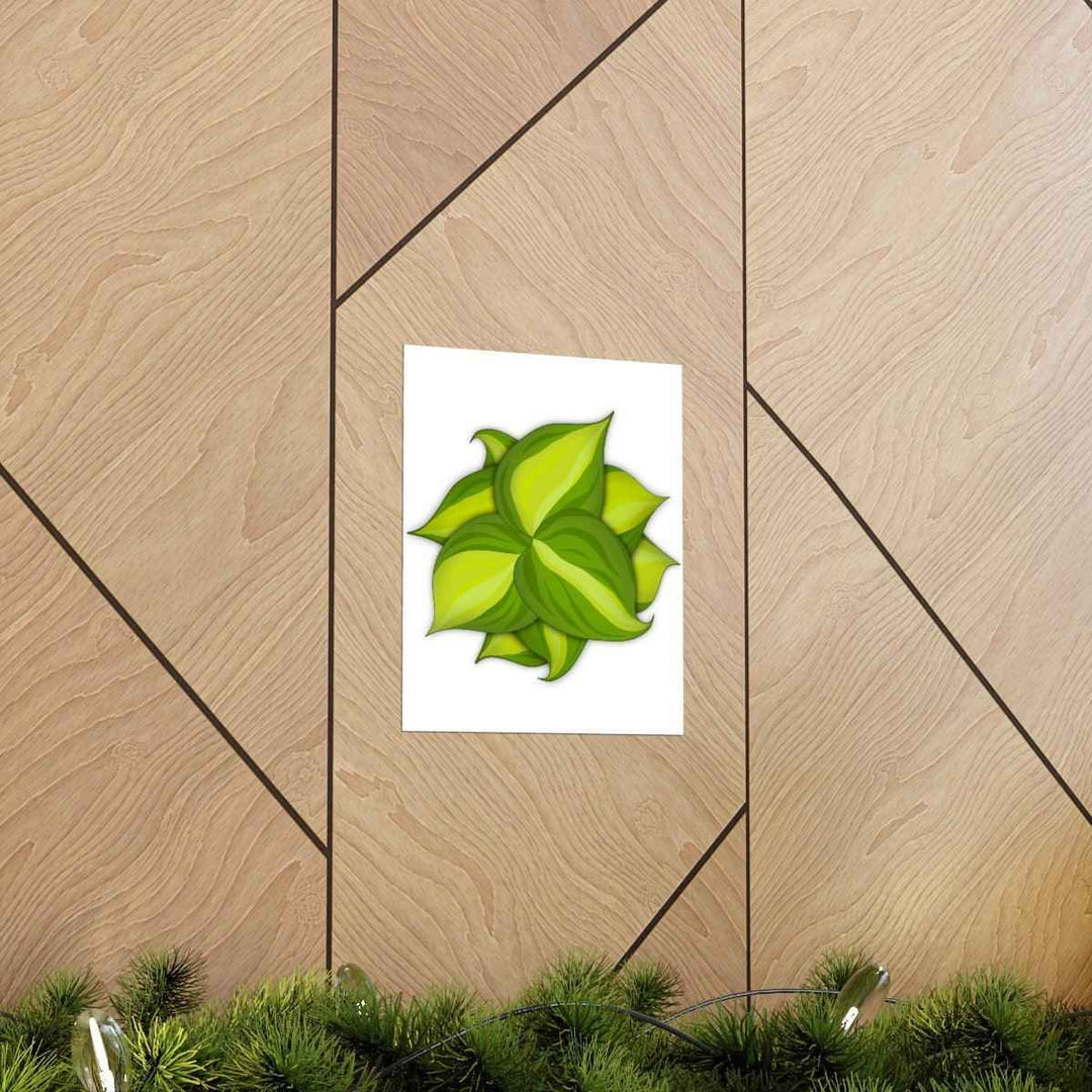 Philodendron Brasil Print – Botanical Wall Art on Museum Grade Paper Poster Unframed