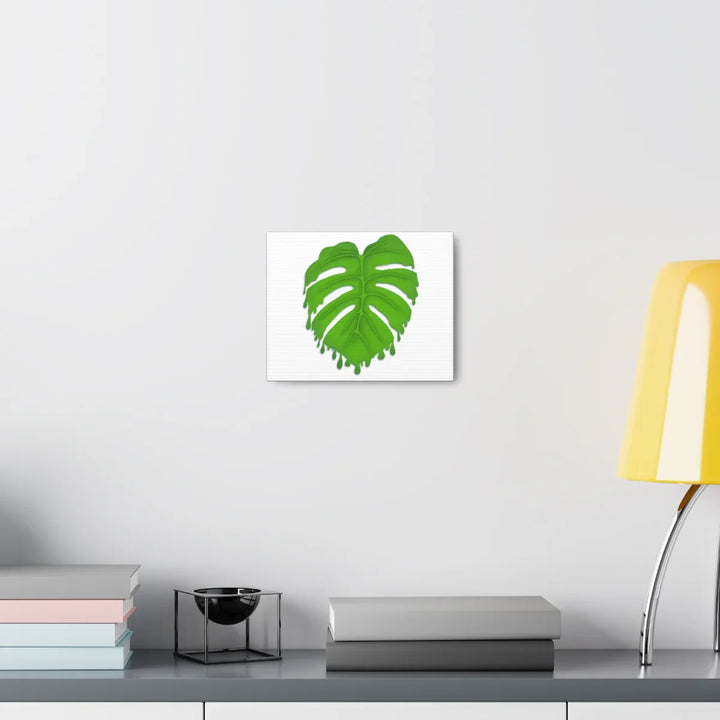 Melting Monstera Canvas | Large Botanical Canvas Art Print With Matte Finish