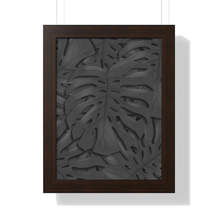 Charcoal Monstera Framed Print, Poster, Laura Christine Photography & Design, Framed, Home & Living, Indoor, Paper, Posters, Laura Christine Photography & Design, laurachristinedesign.com