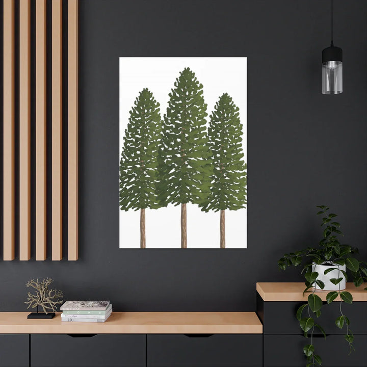Ponderosa Pine Canvas - Large Stretched Cotton Canvas Art Print With Matte Finish