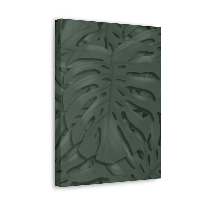 Monstera Canvas Art | Tropical Leaf Canvas Art Print - Matte Finish & Durable Cotton