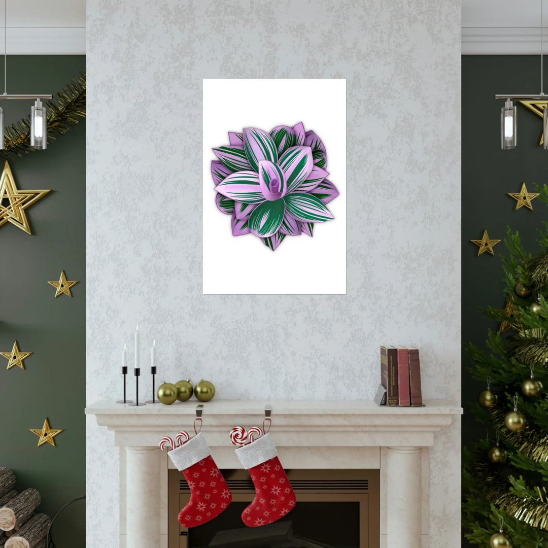 Tradescantia Nanouk Print – Botanical Wall Art on Museum-Grade Paper Poster Unframed - Laura Christine Photography & Design