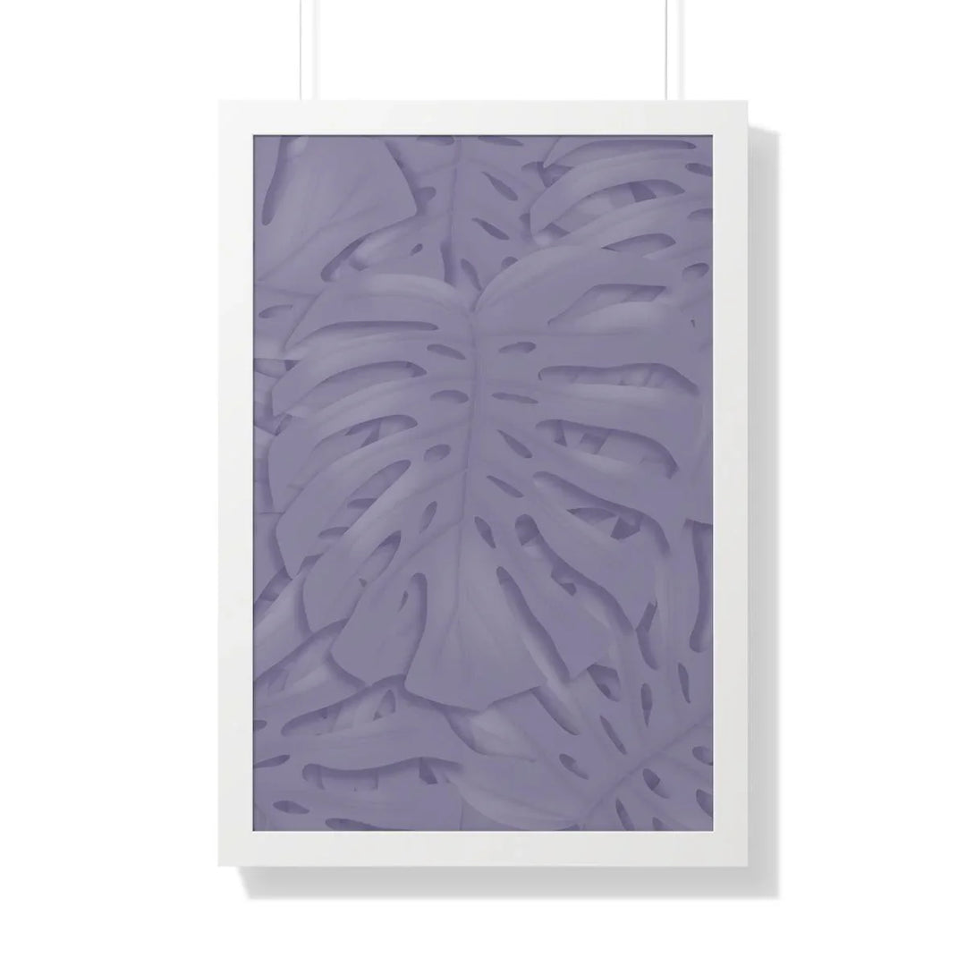 Violet Monstera Framed Print, Poster, Laura Christine Photography & Design, Framed, Home & Living, Indoor, Paper, Posters, Laura Christine Photography & Design, laurachristinedesign.com