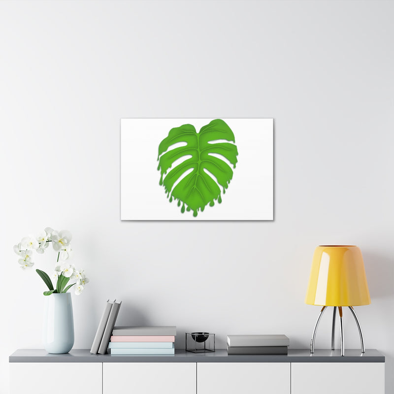 Lienzo Monstera derritiéndose