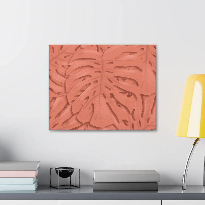 Coral Monstera Canvas, Canvas, Laura Christine Photography & Design, Art & Wall Decor, Canvas, Hanging Hardware, Home & Living, Indoor, Laura Christine Photography & Design, laurachristinedesign.com
