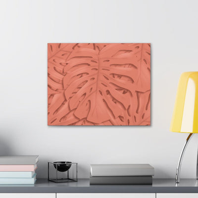 Coral Monstera Canvas, Canvas, Laura Christine Photography & Design, Art & Wall Decor, Canvas, Hanging Hardware, Home & Living, Indoor, Laura Christine Photography & Design, laurachristinedesign.com