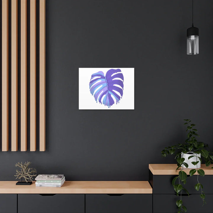 Purple Monstera Canvas - Modern Canvas Art Print | Botanical Wall Decor - Laura Christine Photography & Design