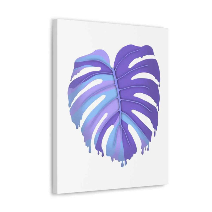 Purple Monstera Canvas - Modern Canvas Art Print | Botanical Wall Decor