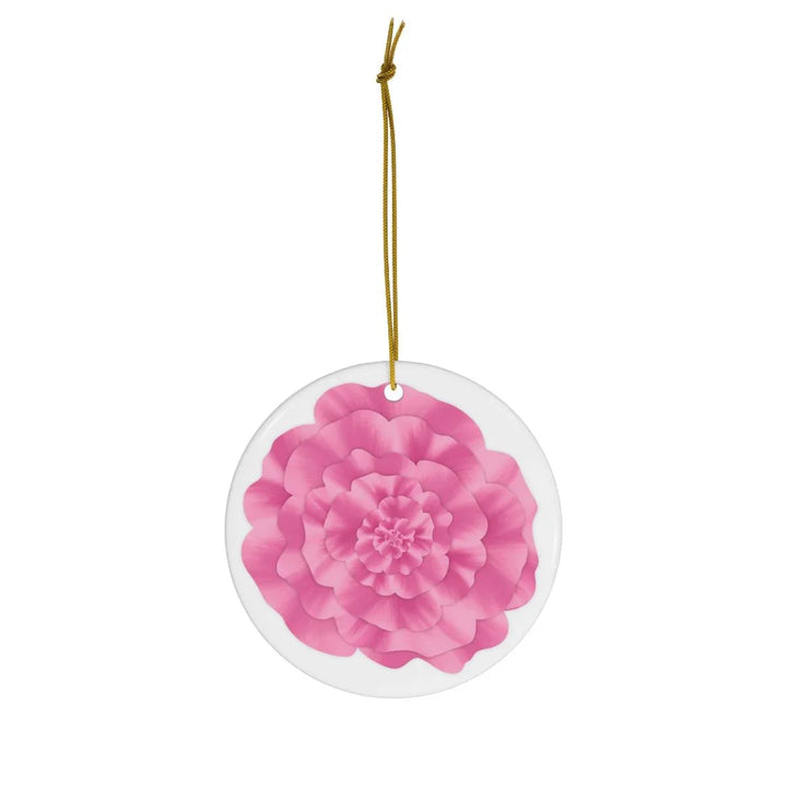 Abstract Peony Ceramic Ornament, Home Decor, Laura Christine Photography & Design, Ceramic, Christmas, Glossy, Holiday Picks, Home & Living, ornament, Ornaments, Seasonal Decorations, Laura Christine Photography & Design, laurachristinedesign.com