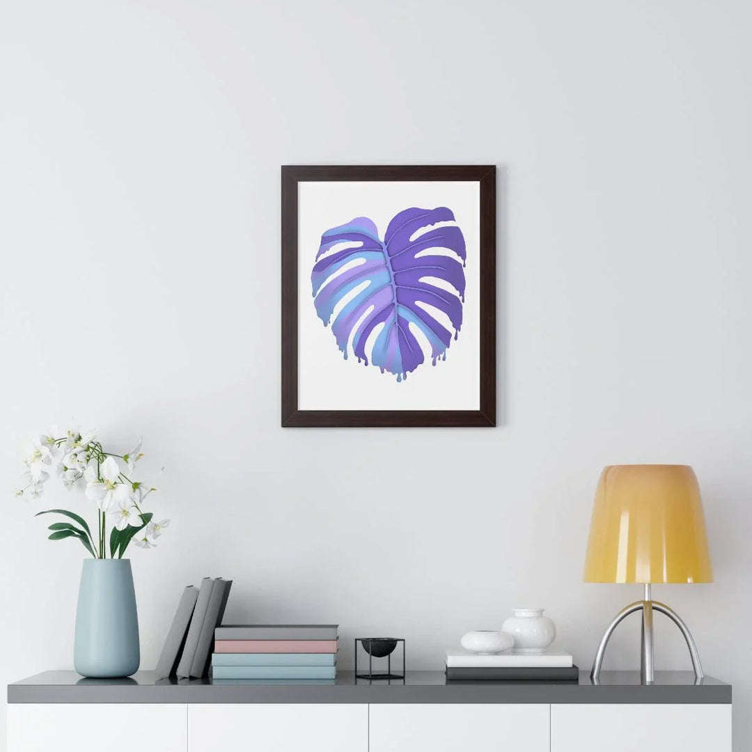 Melting Monstera (Purple) Framed Print, Poster, Laura Christine Photography & Design, Framed, Home & Living, Indoor, Paper, Posters, Laura Christine Photography & Design, laurachristinedesign.com
