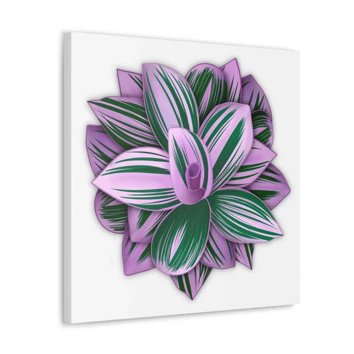 Tradescantia Nanouk Canvas – Botanical Canvas Art Print | Matte Finish Wall Decor