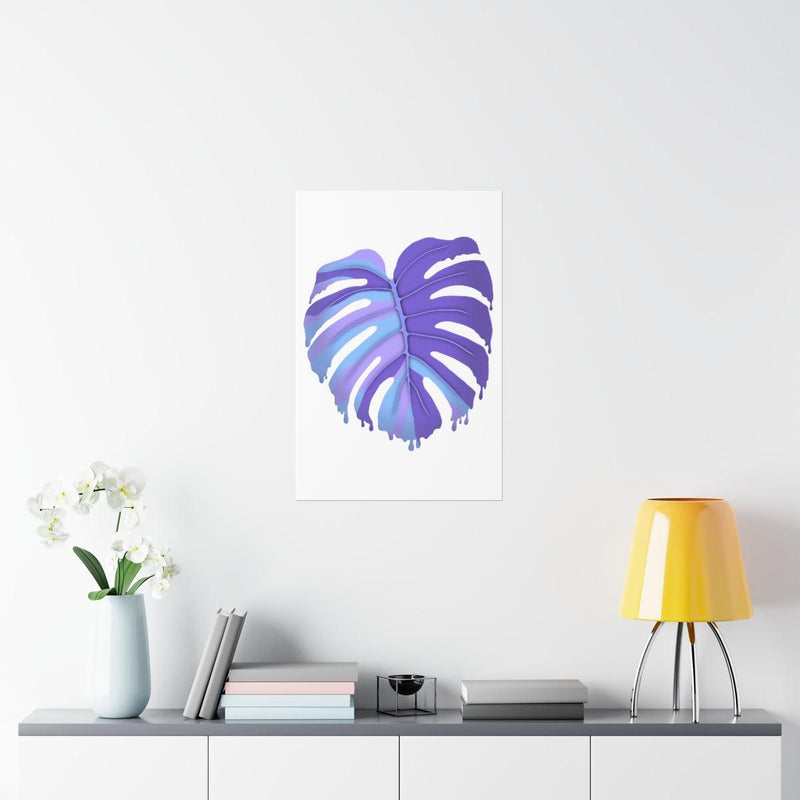 Melting Monstera, Purple - Print, Poster, Laura Christine Photography & Design, Back to School, Home & Living, Indoor, Matte, Paper, Posters, Valentine&