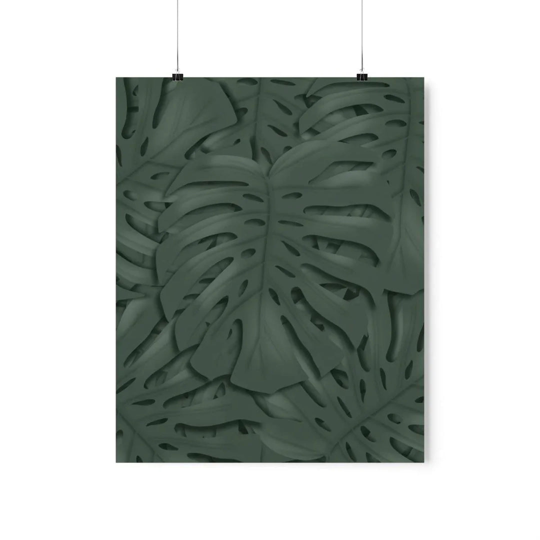 Deep Green Monstera Print, Poster, Laura Christine Photography & Design, Back to School, Home & Living, Indoor, Matte, Paper, Posters, Valentine's Day promotion, Laura Christine Photography & Design, laurachristinedesign.com