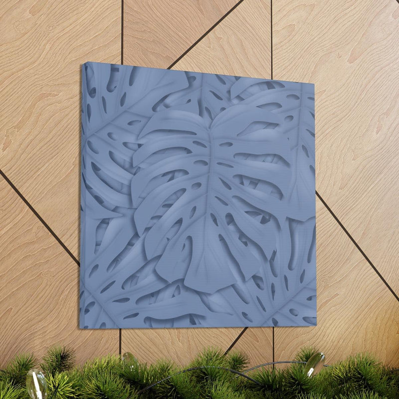 Slate Blue Monstera Canvas, Canvas, Laura Christine Photography & Design, Art & Wall Decor, Canvas, Hanging Hardware, Home & Living, Indoor, Laura Christine Photography & Design, laurachristinedesign.com