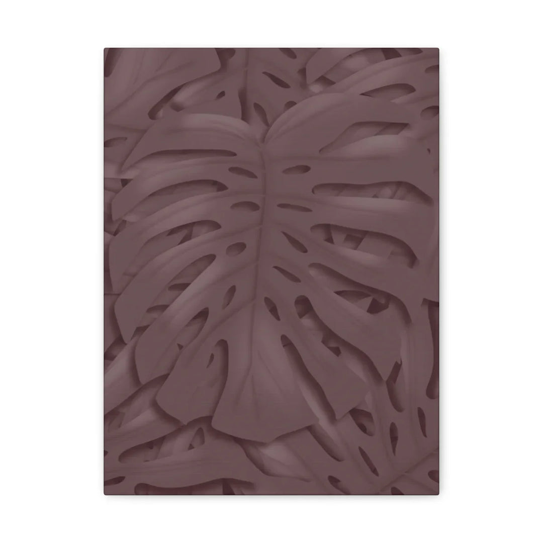 Monstera Canvas Art | Durable Matte Finish Canvas Art Print with Natural Leaf Hole Decor