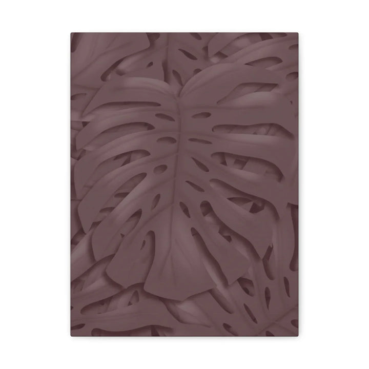 Monstera Canvas Art | Durable Matte Finish Canvas Art Print with Natural Leaf Hole Decor