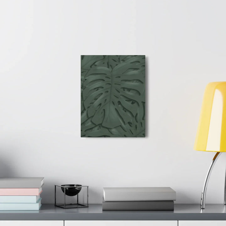 Monstera Canvas Art | Tropical Leaf Canvas Art Print - Matte Finish & Durable Cotton
