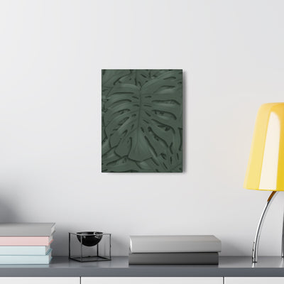 Deep Green Monstera Canvas