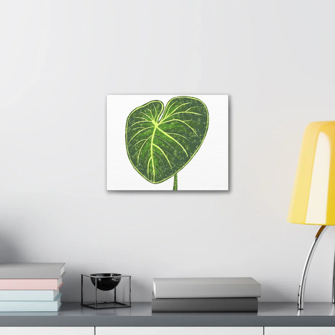 Philodendron Gloriosum Canvas - Stretched Canvas Art Print | Matte Indoor Wall Art - Laura Christine Photography & Design