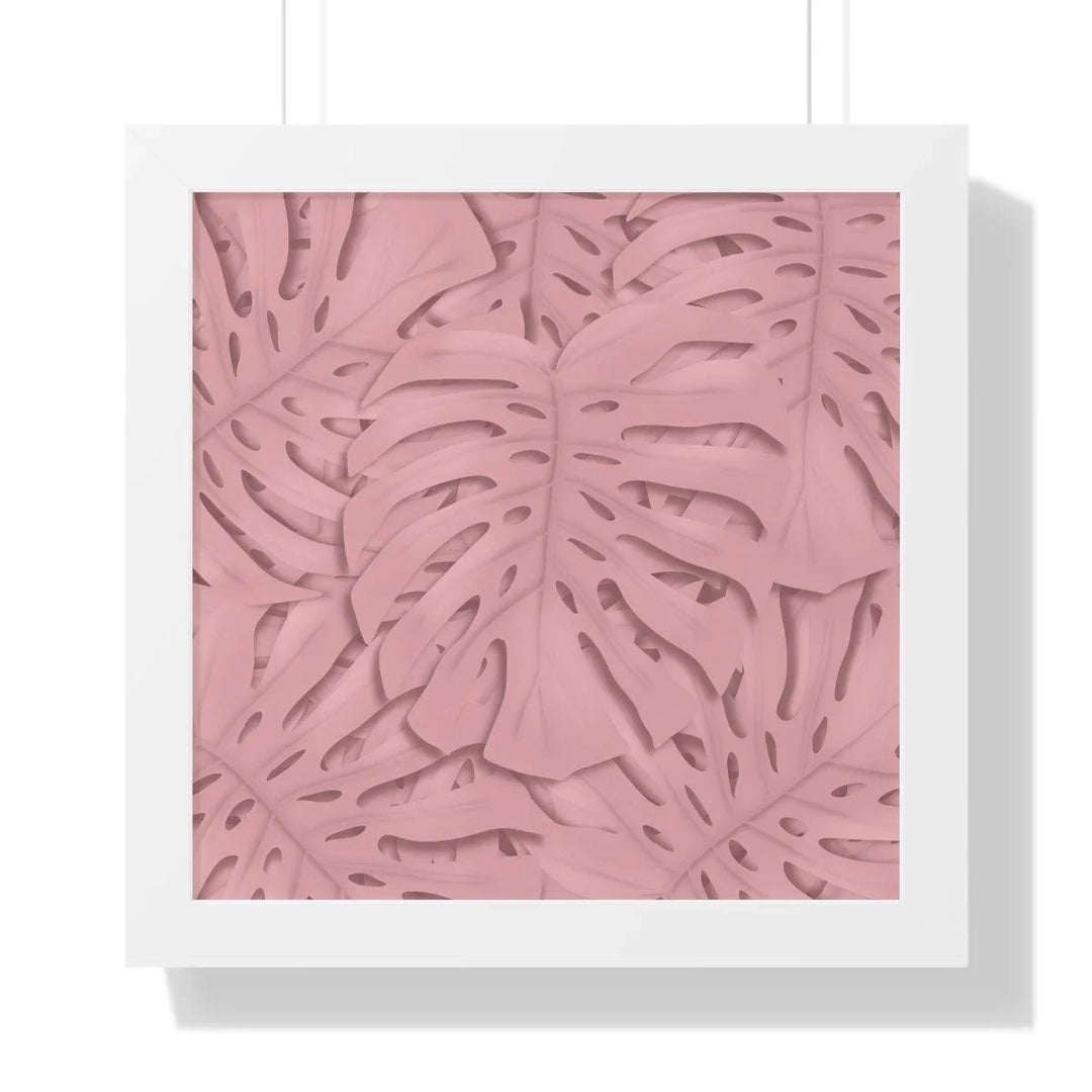 Soft Pink Monstera Framed Print, Poster, Laura Christine Photography & Design, Framed, Home & Living, Indoor, Paper, Posters, Laura Christine Photography & Design, laurachristinedesign.com