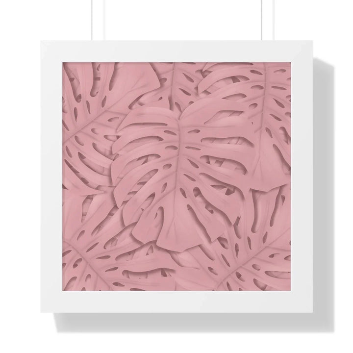 Soft Pink Monstera Framed Print, Poster, Laura Christine Photography & Design, Framed, Home & Living, Indoor, Paper, Posters, Laura Christine Photography & Design, laurachristinedesign.com
