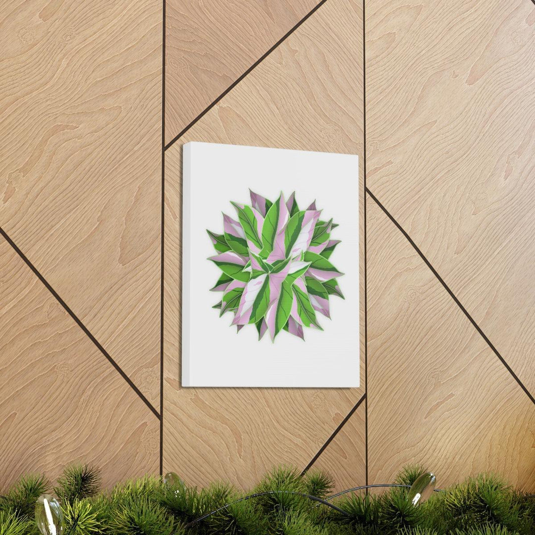 Tricolor Syngonium Canvas - Durable Canvas Art Print With Matte Finish & Botanical Design - Laura Christine Photography & Design