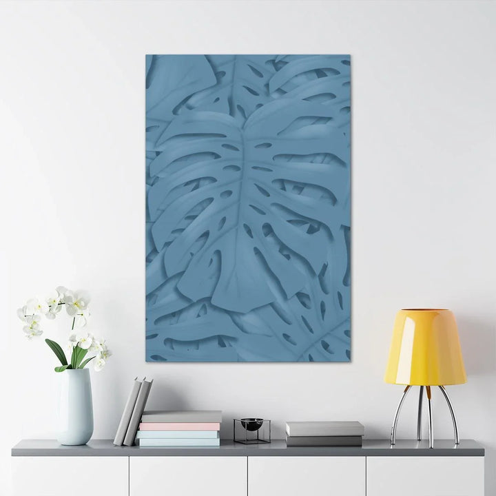 Cerulean Blue Monstera Canvas, Canvas, Laura Christine Photography & Design, Art & Wall Decor, Canvas, Hanging Hardware, Home & Living, Indoor, Laura Christine Photography & Design, laurachristinedesign.com
