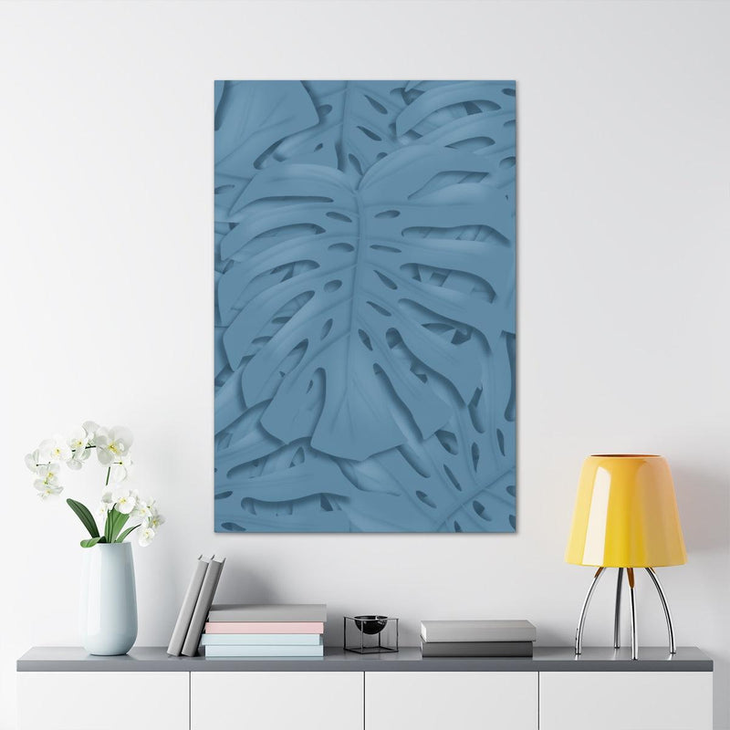 Cerulean Blue Monstera Canvas, Canvas, Laura Christine Photography & Design, Art & Wall Decor, Canvas, Hanging Hardware, Home & Living, Indoor, Laura Christine Photography & Design, laurachristinedesign.com