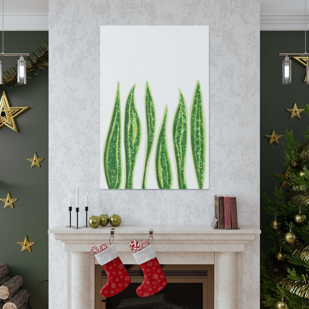 Snake Plant Canvas | Botanical Canvas Decor - Matte Finish Artwork for Living Room - Laura Christine Photography & Design
