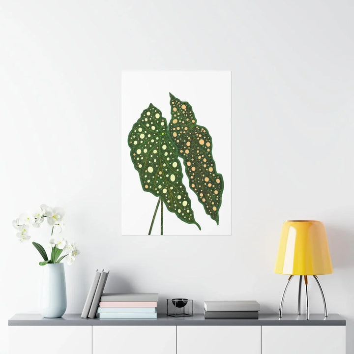 Begonia Maculata Print - Botanical Wall Art on Museum Grade Paper | Matte Finish Unframed - Laura Christine Photography & Design