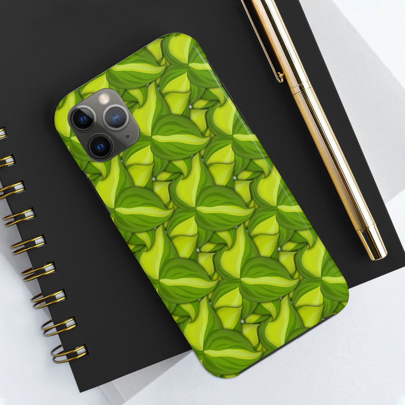 Philodendron Brasil Phone Case, Phone Case, Printify, Accessories, Glossy, iPhone Cases, Matte, Phone accessory, Phone Cases, Samsung Cases, Laura Christine Photography & Design, laurachristinedesign.com