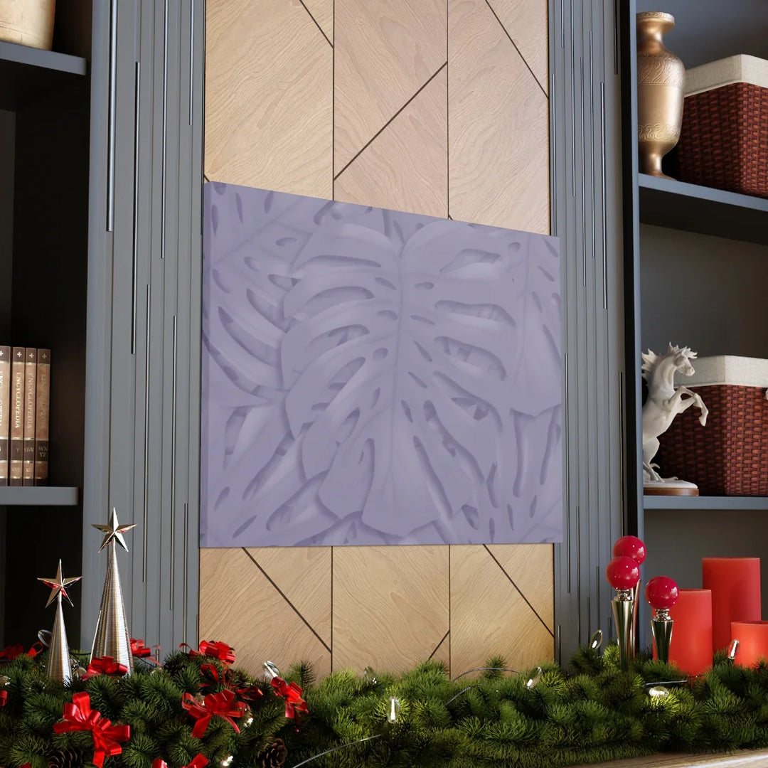 Violet Monstera Canvas – Durable Canvas Art Print With Matte Finish & Botanical Design